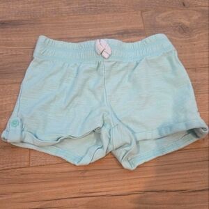 Toddler Girls Dolphin Hem Mint Green Pull On Shorts Size 4T Bow EUC‎